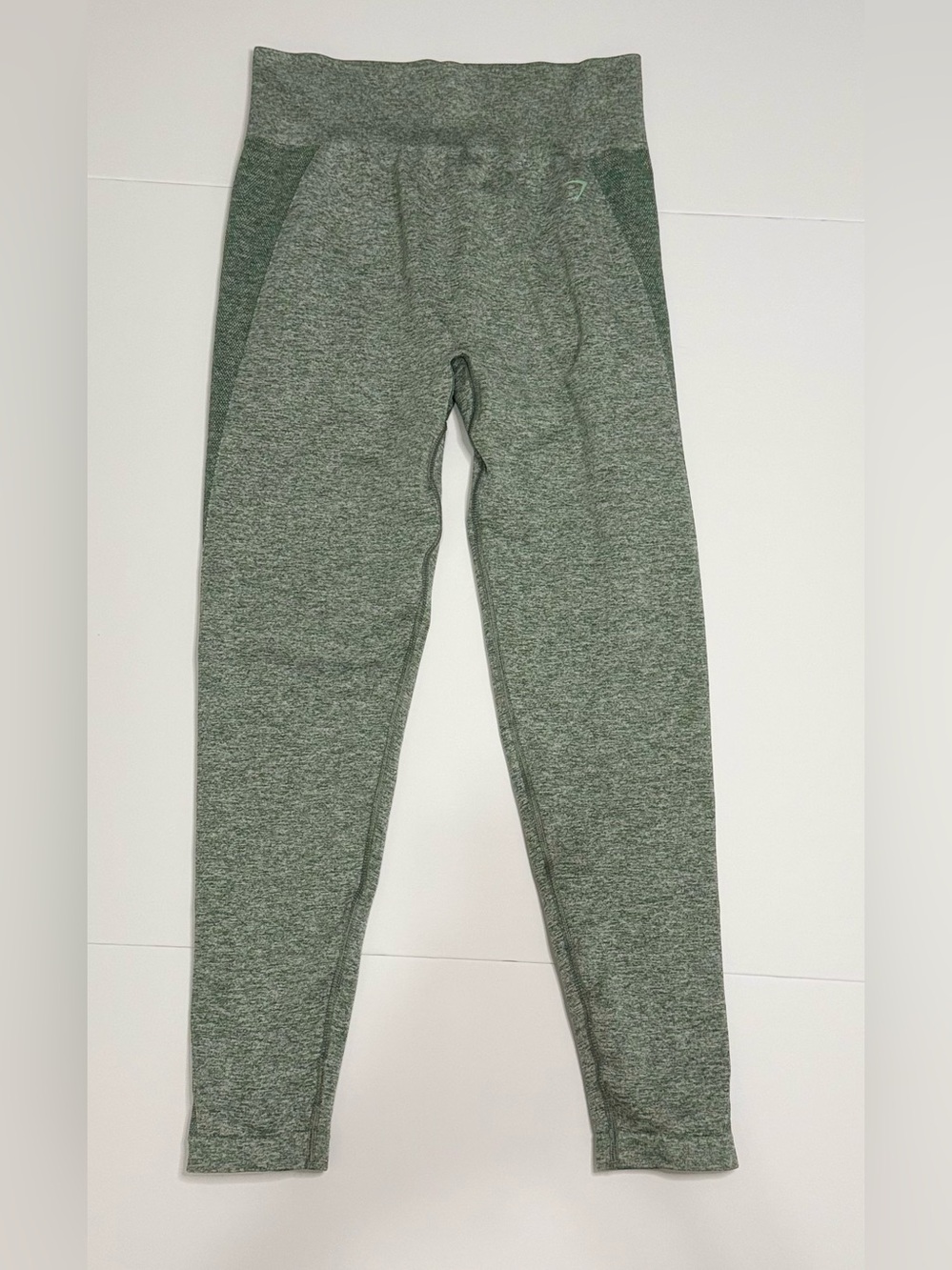 Gymshark Women Flex Seamless High Rise Leggings Green Workout Tights Size XL
